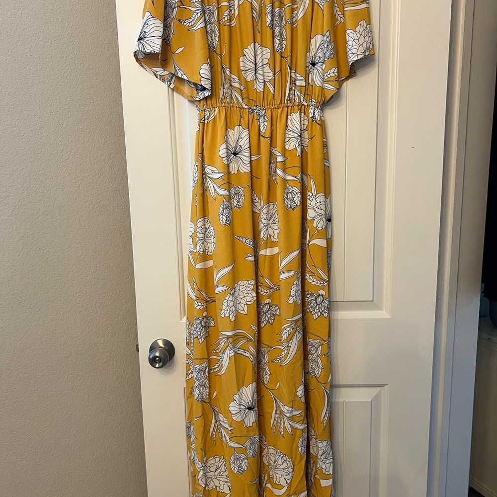 Code Mode Yellow Floral Skirt